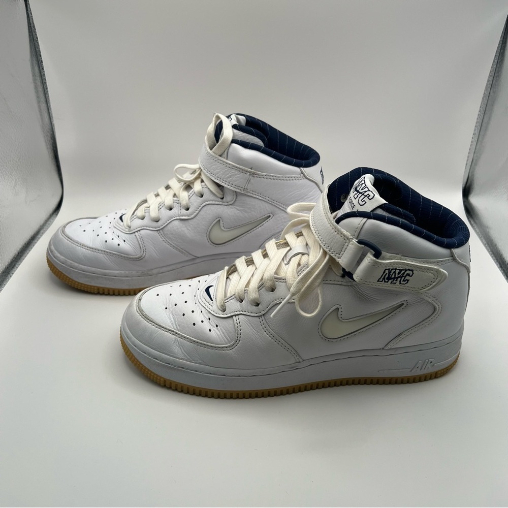 Nike Air Force 1 Mid Jewel QS NYC - Yankees Sneakers - Picture 3 of 9